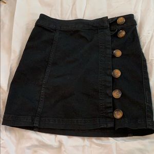 Free people black mini skirt